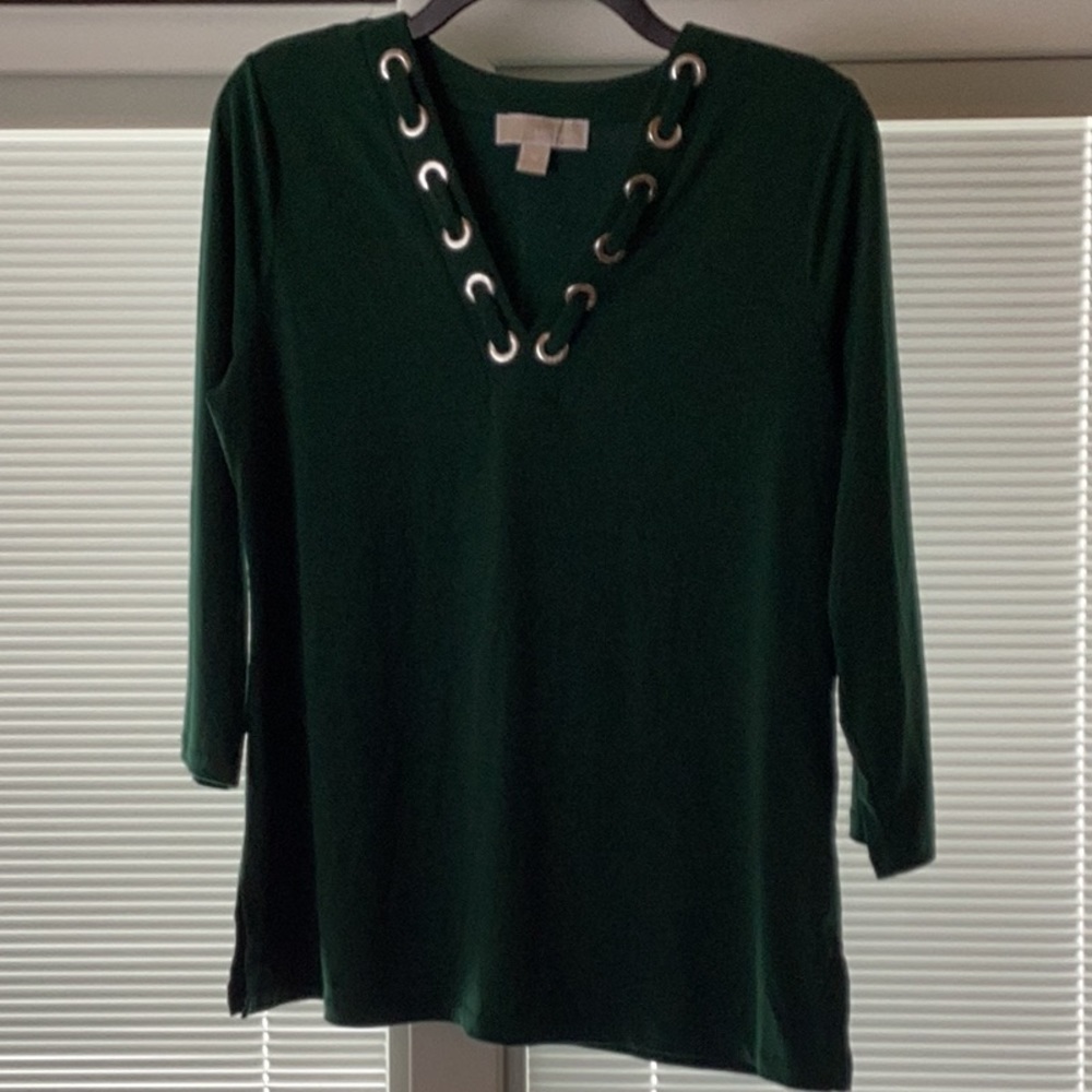 Michael Kors forest green shirt